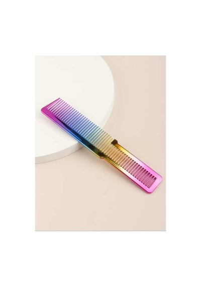 Berber Saç Kesim Tarağı Stilist Gökkuşağı Renk Kuaför Tarağı Barber Mor - 941804854