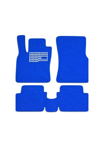 Dacia Spring 2021 2025 Essential Uyumlu Eva Oto Paspas Mavi Metal Topukluklu Tam Set