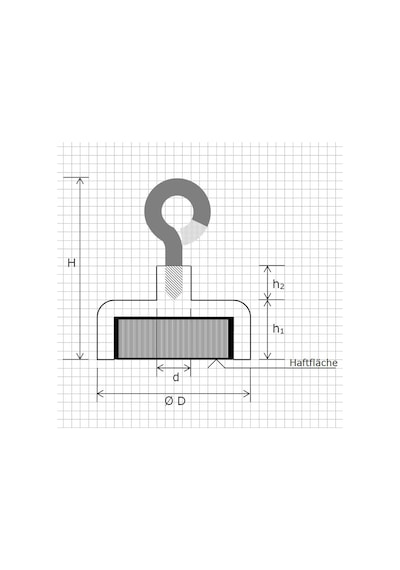 20 MM Pot Mıknatıs - Güçlü Neodyum Askı Kanca Mıknatıs