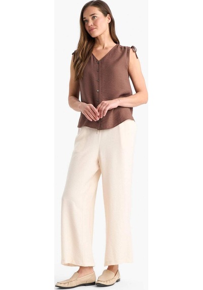 DeFacto Regular Fit Cep Detaylı Geniş Paça Pantolon F0988AX25SMBG115