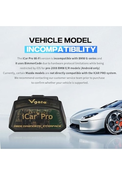 İcar Pro Wi-fi Elm327 Obd2 Obdıı Araba Otomatik Teşhis Tarayıcı Aracı Kontrol Motor Işık İos Apple iPhone Uyumlu/Apple İpad Uyumlu Uyumlu Uyumlu/android İçin  Adaptörü Ile