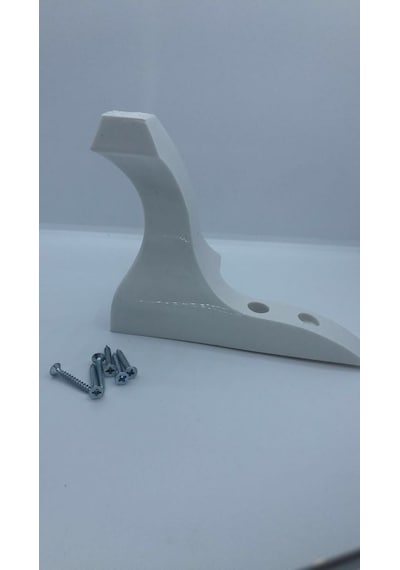 Karakoçaksesuar Karakoç Lükens 14 Cm Beyaz Plastik Mobilya Ayağı (4 Adet)