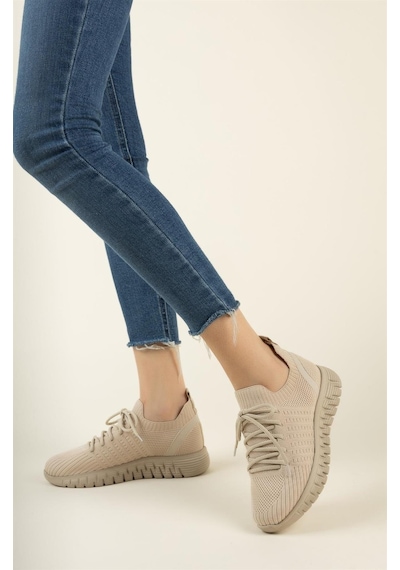 Nesil Shoes Dvm 500 Bej Triko Kadın Sneakers-bej Bej Nesil Shoes Dvm 500 Bej Triko Kadın Sneakers-bej Bej