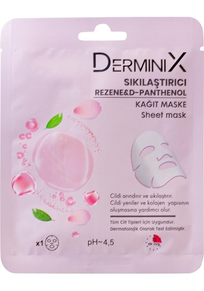 Derminix Rezene & D-Panthenol Sıkılaştırıcı Kağıt Yüz Maskesi