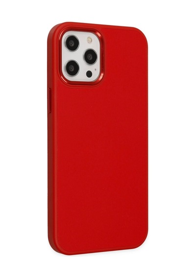 Apple Uyumlu iPhone 12 Pro Max Kılıf Asya Deri Silikon - Kırmızı Çok Renkli,