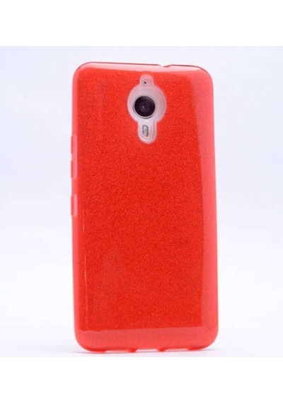 General Mobile 5 Plus Kılıf Zore Shining Silikon Kırmızı