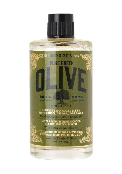 Pure Greek Olive 3-in-1 Nourishing Oil 100 Ml - Saf Zeytinyağlı Besleyici Saç, Yüz Ve Vücut Yağı