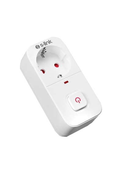 Sl-010 16a 750 Joule Akım Korumalı Tekli Priz Anahtarlı Isıya Duyarlı Devre Çocuk Koruma