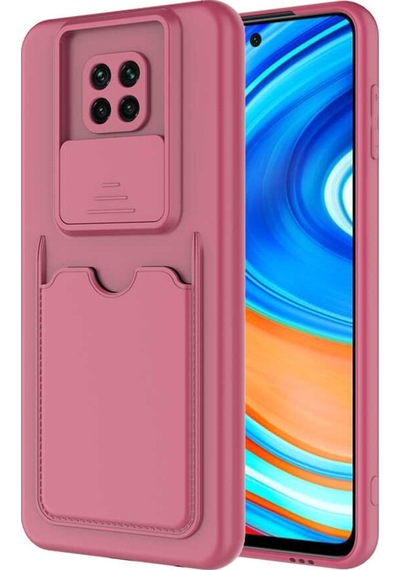 Xiaomi Redmi Note 9 Pro Kılıf Zore Kartix Kartlık Bölmeli Kılıf