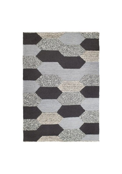 Ikea Kollund El Dokuması Halı 170 X 240 Cm Gri - Koyu Gri