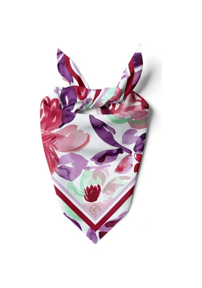 Sonsuz Bahar Desen 55x55cm Bandana/fular Çok Renkli
