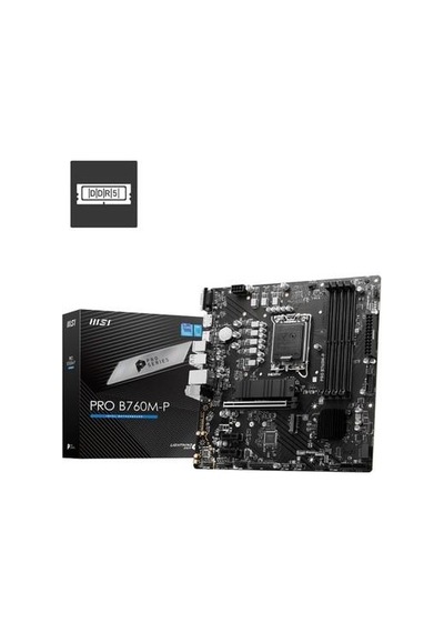 Msı Pro B760m-p Ddr5 Hdmı Dp Pcıe 16x V4.0 1700p Matx-212274