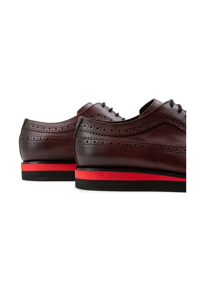 Deery Hakiki Deri Bordo Günlük Erkek Ayakkabı - 01293mbrde19 Bordo
