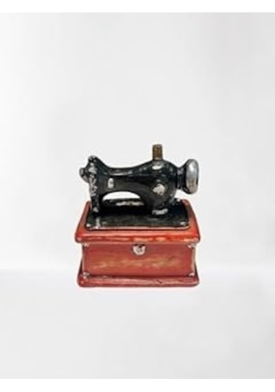 Retro Dikiş Makinesi Dekoratif Figür
