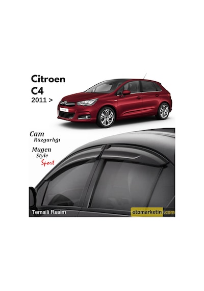 Citroen C4 Mugen Cam Rüzgarlığı 2011-