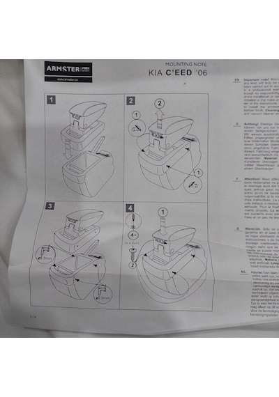 Kıa Ceed 2006-2012 Oto Kolçak Koldayama Armster Midi
