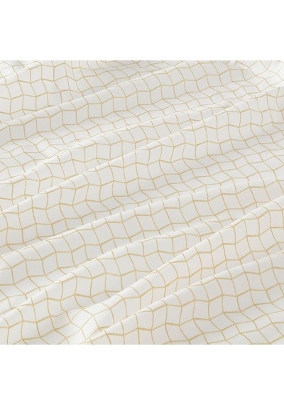Ikea Gokvalla Fon Perde 145x300 Cm Beyaz-sarı Sarı-beyaz