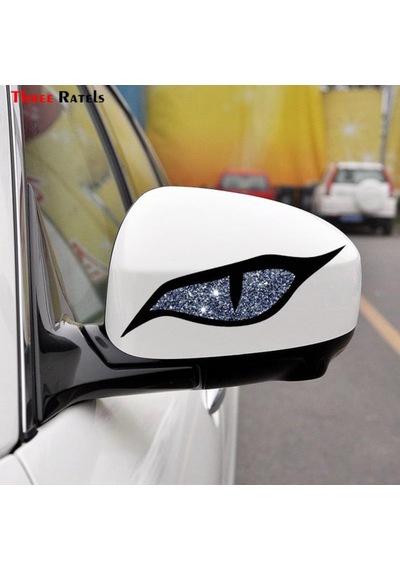 Tehlikeli Gözler Araba Ayna Için Sticker Yapıştırma 15Cm