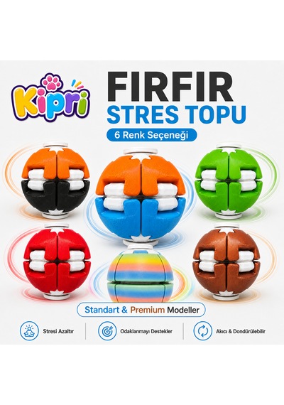 Spinner Ball Rulmanlı Fırfır Stres Topu Bas-çevir 3d Baskı Fidget Oyuncak Altın