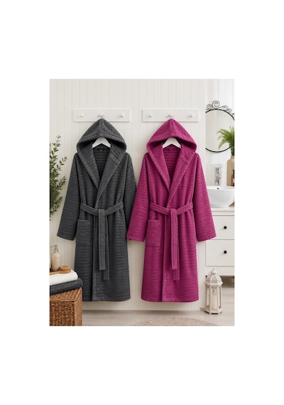 2'li Doğa Kapüşonlu Unisex Bornoz 2 Adet 330 Gsm Yumuşak Dokulu Banyo Bornozu, Cepli, Kadın & Erkek, S/m - L/xl - 2xl - 3xl Antrasit Gri - Mürdüm 2'li Doğa Kapüşonlu Unisex Bornoz 2 Adet 330 Gsm Yumuşak Dokulu Banyo Bornozu, Cepli, Kadın & Erkek, S/m - L/xl - 2xl - 3xl Antrasit Gri - Mürdüm