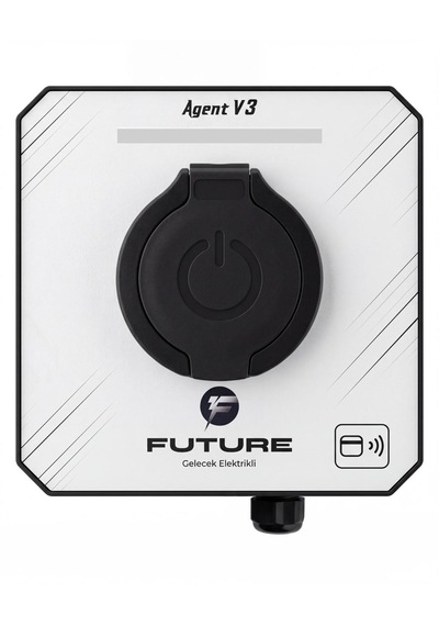 Future Ac Wallbox 22kw - Agent V3 Smart Elektrikli Araç Şarj Cihazı - Soketli