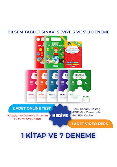 Bilsem Tablet Sınavı Seviye 3 Ve 5'li Deneme