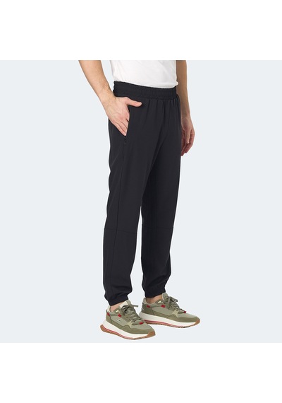 Slazenger RUSLAN Erkek Fermuar Cepli Dar Paça Siyah Eşofman Altı
