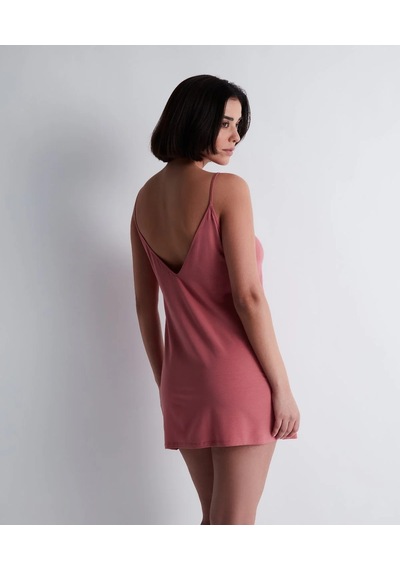 Aubade Lazy Days Saten Görünümlü Modal Ipek Gecelik Dantel Detaylı Derin Sırt Dekolteli Pembe Aubade Lazy Days Saten Görünümlü Modal Ipek Gecelik Dantel Detaylı Derin Sırt Dekolteli Pembe
