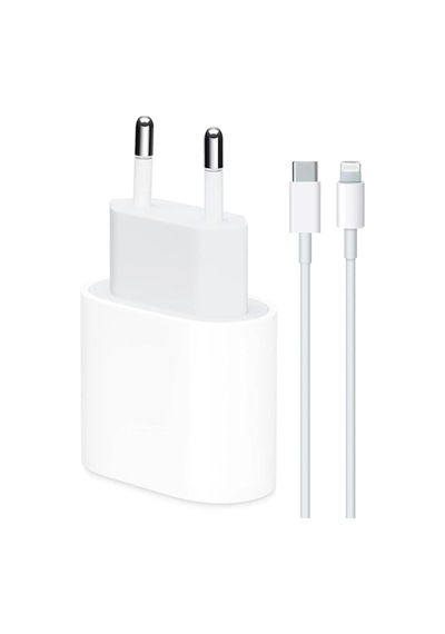 5 Adet 25w Usbc Adaptörü Ve 1m Usbc Lightning Pd Kablo Şarj Seti