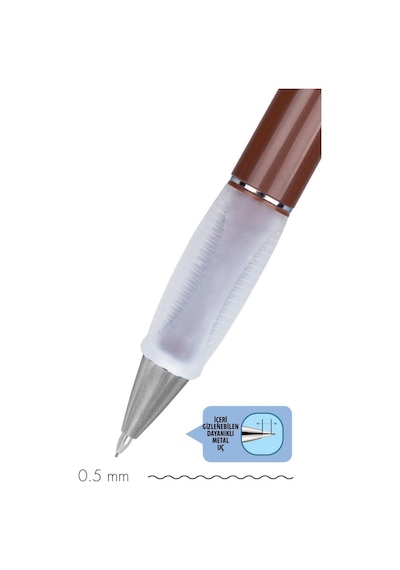 Serve Deep Mekanik Uçlu Kalem Toprak Tonları 0.5 Mm Toprak Kahverengi
