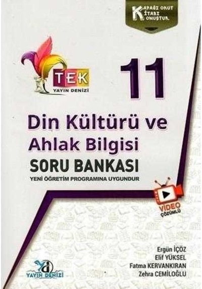 Yayın Denizi 11. Sınıf Tek Serisi Video Çözümlü Din Kültürü Ve Ahlak Bilgisi Soru Bankası