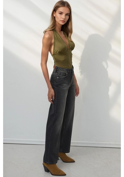 Hiccup Straight Fit Jeans Siyah