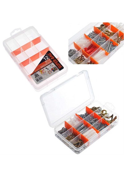 4 Parça Organizer Saklama Kutusu Plastik Bölmeli Alet Çantası