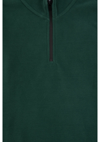 U.S. Polo Assn. Erkek Çocuk Koyu Yeşil Yarım Fermuarlı Sweatshirt 50313841-VR079