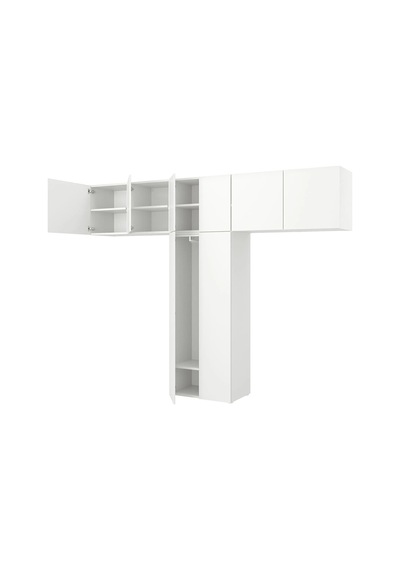 Ikea Beyaz Sağlam Kapaklı Gardırop 320x42x241 Cm