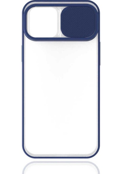 Apple Uyumlu iPhone 12 Pro Max Svl Lnsm-i Kılıf-lacivert