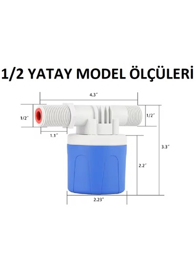 Yate10 1/2 Yüzen Tip Otomatik Su Deposu Flatörü