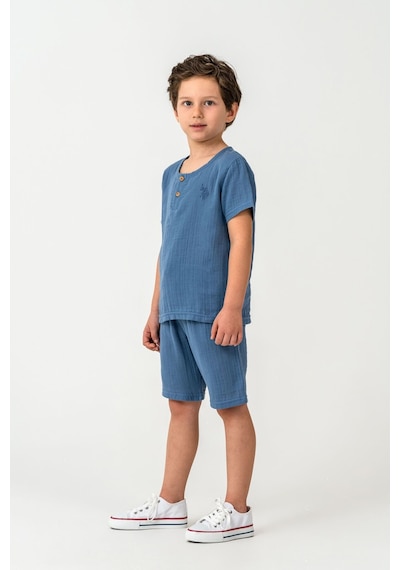 U.s. Polo Assn. Erkek Çocuk Mavi Bermuda Takım 5274-49839 Mavi