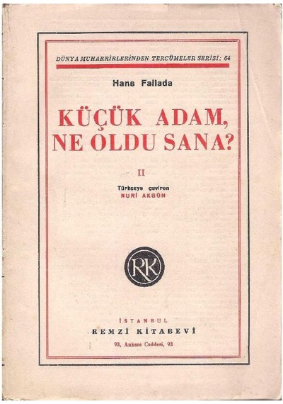Küçük Adam Ne Oldu Sana İkinci Kitap 2. El