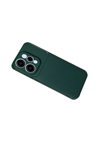 Oppo Reno 15 Uyumlu Auto Focus Karbon Kapak - Koyu Yeşil