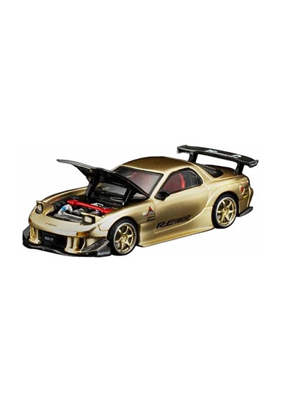 Pop Race Mazda Rx-7 Fd3s Re-amemiya Tde 2026 Gold Pr640512 1/64 Model Araba