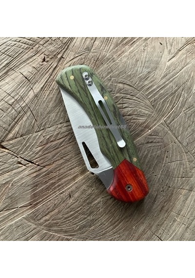 Dmr Mini Çakı El Yapımı Çakı Kamp Çakısı Avcı Bıçagı Cep Bıçak 23cm Çakı Yeşil