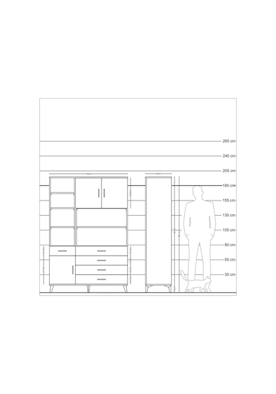 Hyperion Dolap 9 Raflı 5 Çekmeceli 3 Kapaklı 132x44x195 Antrasit-çam/çam Atlas Çam/atlas Çam Hyperion Dolap 9 Raflı 5 Çekmeceli 3 Kapaklı 132x44x195 Antrasit-çam/çam Atlas Çam/atlas Çam