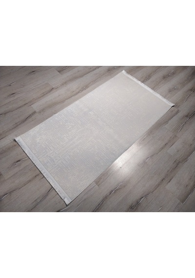 Eko Halı Sateen St08 Beyaz Ince Halı 80X150 Cm