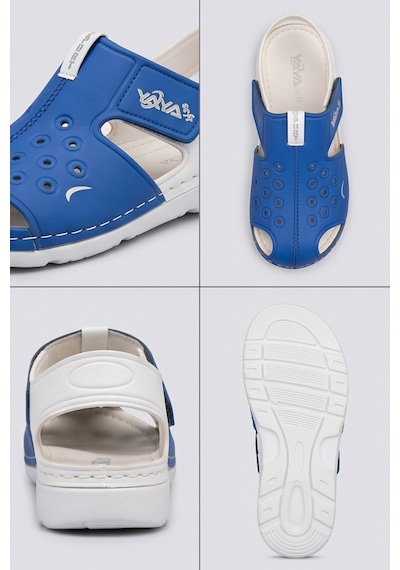 Breezewalk Hafif Ve Esnek Tabanlı Delikli Erkek Çocuk Mavi Beyaz Sandalet - Cırt Cırtlı Arka Ban... Breezewalk Hafif Ve Esnek Tabanlı Delikli Erkek Çocuk Mavi Beyaz Sandalet - Cırt Cırtlı Arka Ban...