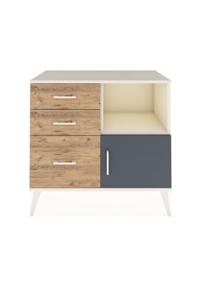 Hyperion Şifonyer Tek Raflı 3 Çekmeceli Tek Kapaklı 88x44x80 Aytaşı-antrasit/çam Antrasit/çam Hyperion Şifonyer Tek Raflı 3 Çekmeceli Tek Kapaklı 88x44x80 Aytaşı-antrasit/çam Antrasit/çam