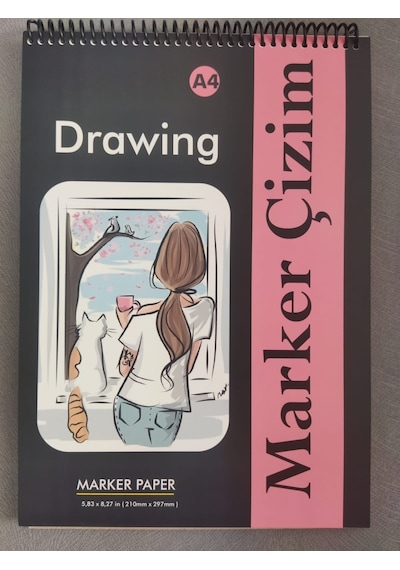 Koala Marker Çizim Defteri-çizim Defteri A4 Ebat Beyaz