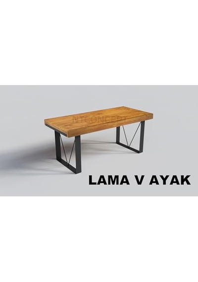 Ntconcept Veni Doğal Ahşap Yemek Masası - Amz-maym0060 85 X 120 Cm Açık Ceviz