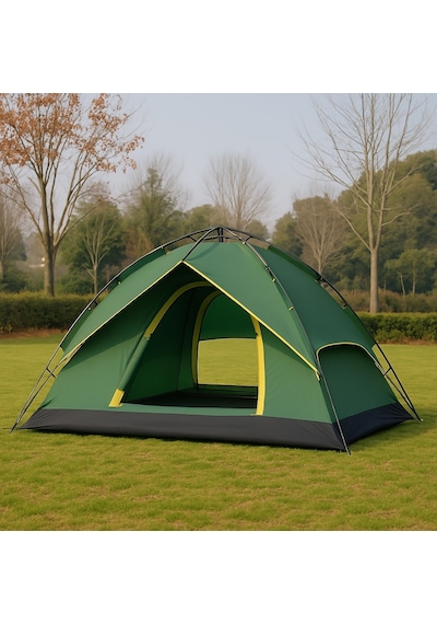 Yekoutdoor 4 Kişilik Çift Katmanlı Otomatik Çadır 220x250x160 Haki