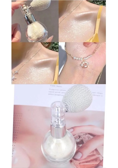 Beyaz & Silver Glitter Toz Sprey Işıltılı Yüz Ve Vücut Simi